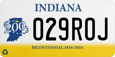 IN license plate 029ROJ