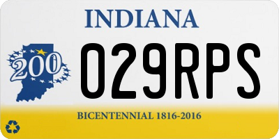 IN license plate 029RPS