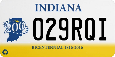 IN license plate 029RQI
