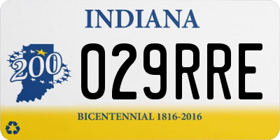 IN license plate 029RRE