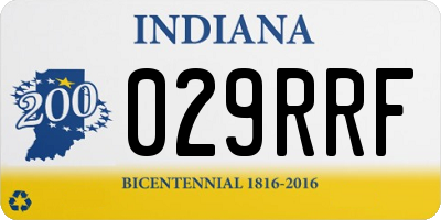 IN license plate 029RRF