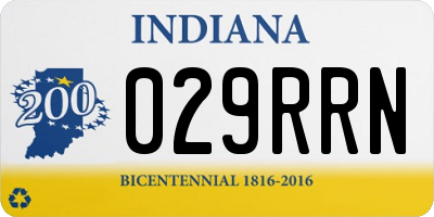 IN license plate 029RRN