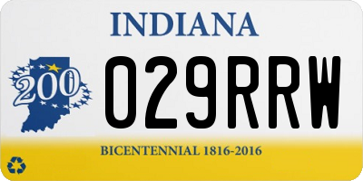IN license plate 029RRW
