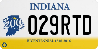 IN license plate 029RTD