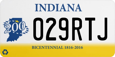 IN license plate 029RTJ