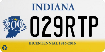 IN license plate 029RTP
