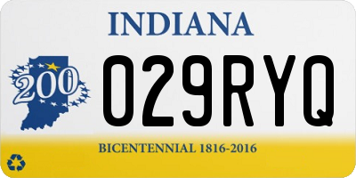 IN license plate 029RYQ