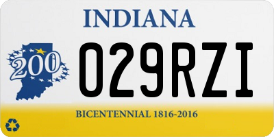 IN license plate 029RZI