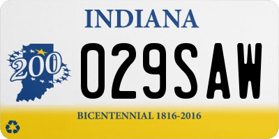 IN license plate 029SAW