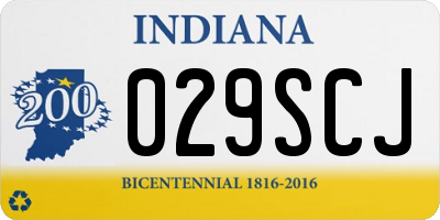 IN license plate 029SCJ