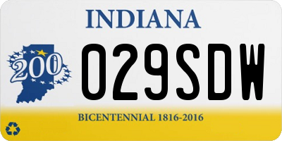 IN license plate 029SDW