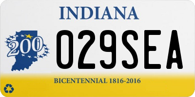 IN license plate 029SEA