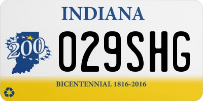 IN license plate 029SHG