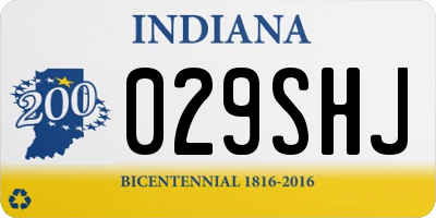 IN license plate 029SHJ