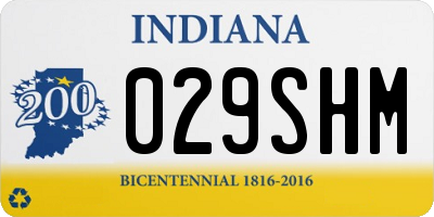 IN license plate 029SHM