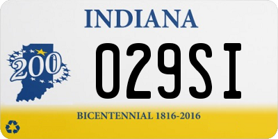 IN license plate 029SI