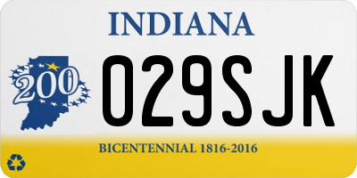 IN license plate 029SJK