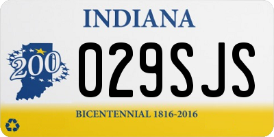 IN license plate 029SJS