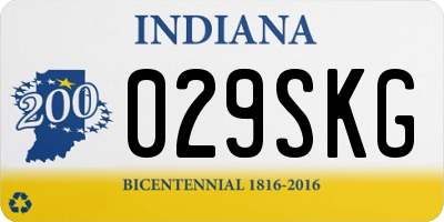 IN license plate 029SKG