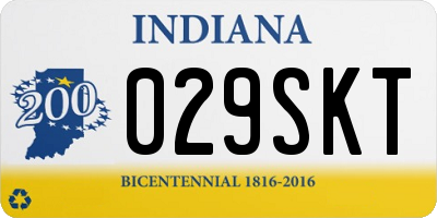 IN license plate 029SKT