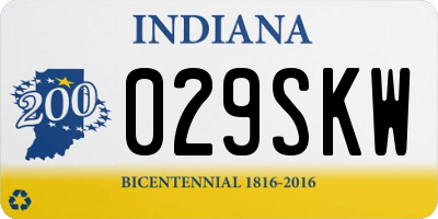 IN license plate 029SKW