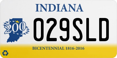 IN license plate 029SLD