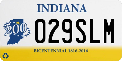 IN license plate 029SLM