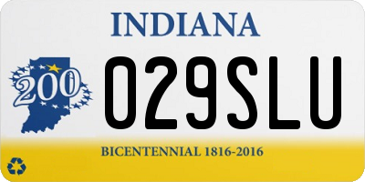 IN license plate 029SLU