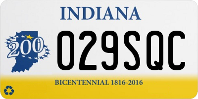 IN license plate 029SQC