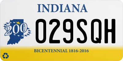 IN license plate 029SQH