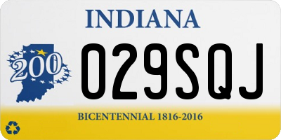 IN license plate 029SQJ