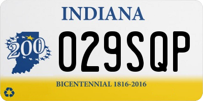 IN license plate 029SQP