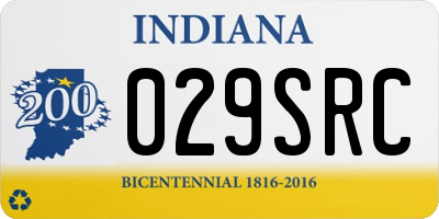 IN license plate 029SRC