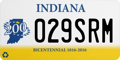 IN license plate 029SRM