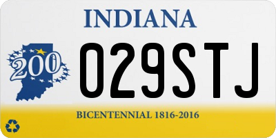 IN license plate 029STJ