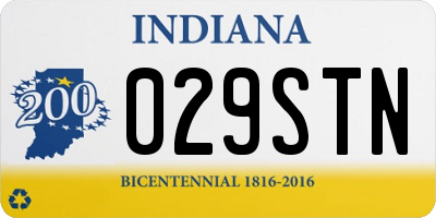 IN license plate 029STN