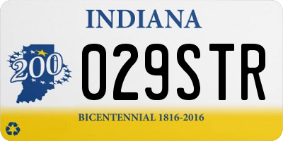 IN license plate 029STR