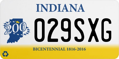 IN license plate 029SXG