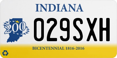 IN license plate 029SXH