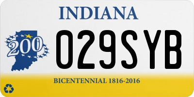 IN license plate 029SYB