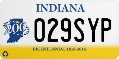 IN license plate 029SYP