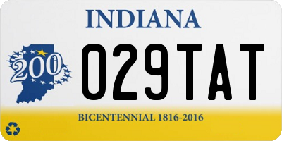 IN license plate 029TAT