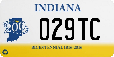IN license plate 029TC