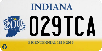 IN license plate 029TCA