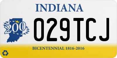 IN license plate 029TCJ
