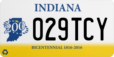 IN license plate 029TCY