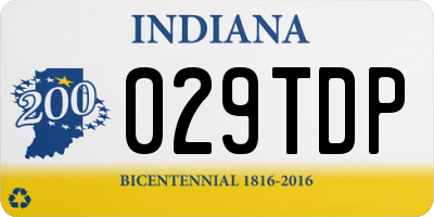 IN license plate 029TDP