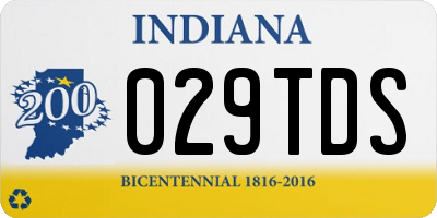 IN license plate 029TDS