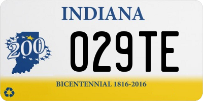 IN license plate 029TE