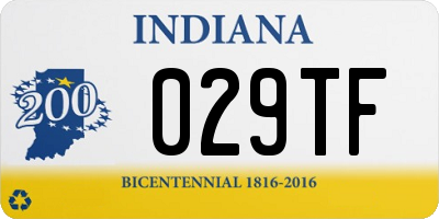 IN license plate 029TF